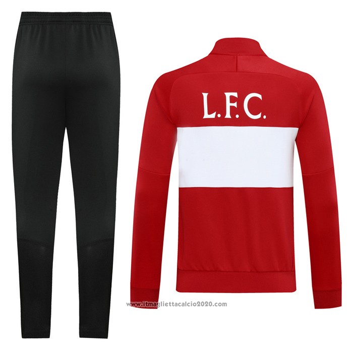 Tuta da Track Giacca Liverpool 2020 2021 Rosso e Bianco